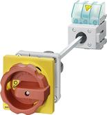 Siemens AG 201 3LD2 main control and EMERGENCY-STOP switches from 16 to 250 A > Floor mounting Number and version of the contacts Main contact Auxiliary contact Rated data at 50... 60 Hz, 380.
