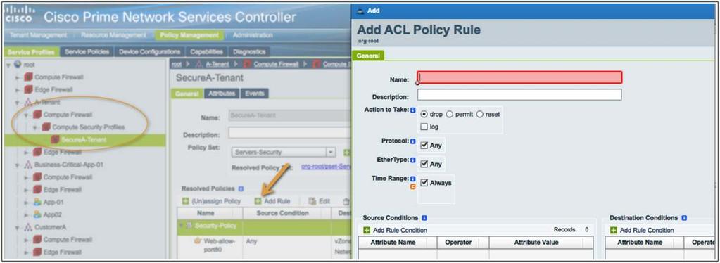 Then click Add Rule to add rules to this policy set, as shown in Figure 20.
