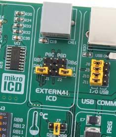 10 Easy24-33 v6 Development System 5.0. ICD Connector The ICD connector enables communication between the microcontroller and an external ICD debugger/programmer (ICD2 or ICD3) from Microchip.