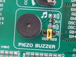 Easy24-33 v6 Development System 19 15.0. Piezo Buzzer Due to a built-in piezo buzzer, the development system is capable of emitting audio signals.