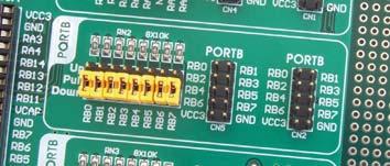 26 Easy24-33 v6 Development System Pull-up/pull-down resistors enable you to set the logic level on all microcontroller s input pins when they are in idle state.