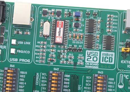 The Easy24-33 v6 has an on-board LvPICFlash programmer. All you mikroprog Suite for PIC program.