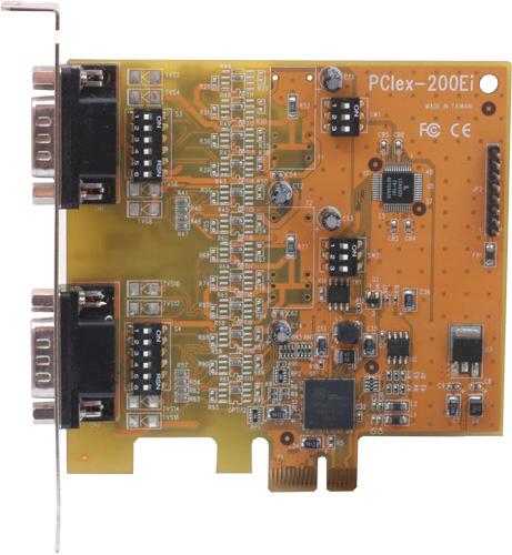 2 Introduction Further in RS 485 mode the serial ports not only provide the most often used bus mode ( 2-wire, with or without Echo) as Half-Duplex, also Full-Duplex is possible ( 4-wire ). 2.2.1 VScom 200Ei PCIex The VScom 200Ei PCIex card features two serial ports, available via a PCI Express slot.