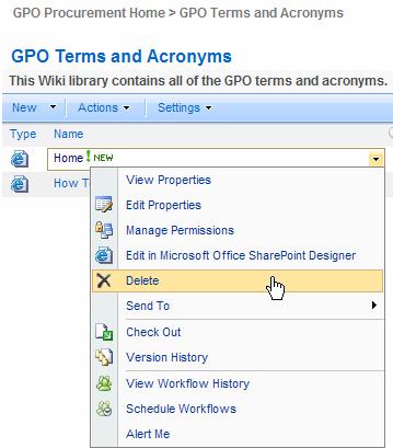 Abbott Laboratories (GPO IT) Create a Simple Wiki Library There should now be an empty library page,