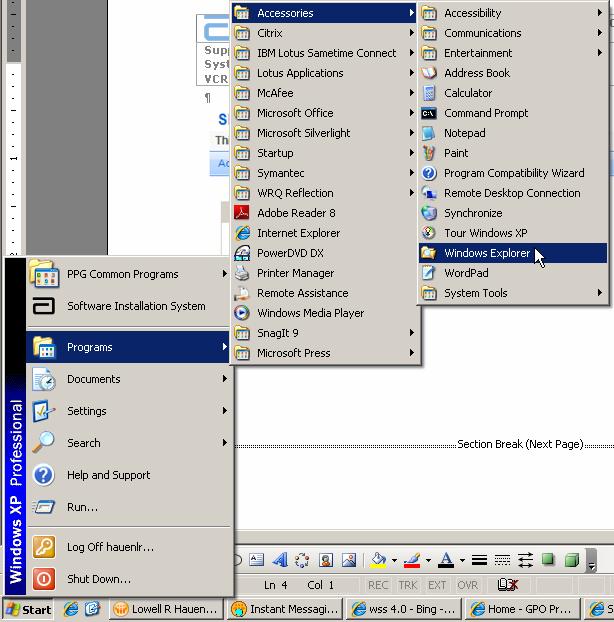 separate instance of Windows Explorer