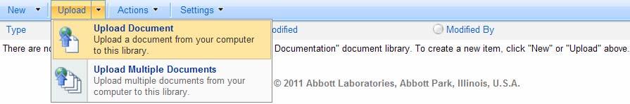 Abbott Laboratories (GPO IT) Document Libraries upload file sizes. SharePoint does not issue warnings when files do not upload.