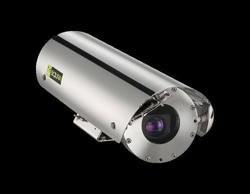 EXBC820v2H3 F series Explosionproof fullhd fixed IP camera ATEX and IECEx certified for gas and dust Single integrated flexible conduit tail Corrosionprotected 316L stainless steel Low maintenance