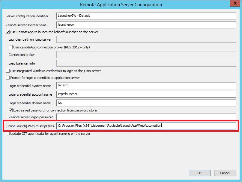 Configuring Application Launching and Session Recording 153 4) Refer to the [Script Launch] Path to script files field to view the path. 4.7.