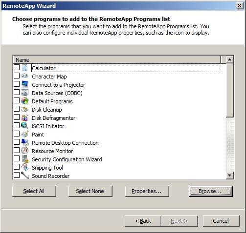 92 Installing Application Launcher & Session Recording Prerequisites 1) In the RemoteApp Programs area, right-click and select Add