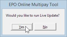 7 Updating the Multipay Tool 7 Updating the Multipay Tool The Multipay Tool should be updated at regular intervals, particularly to install the most recent fee schedule or to apply software patches.