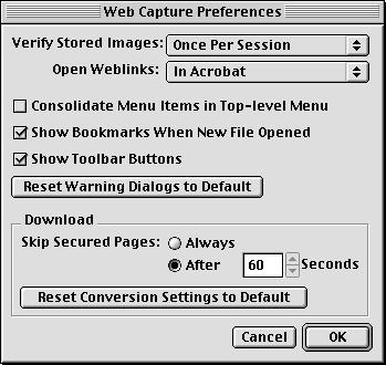 Converting Web Pages to Acrobat 1.