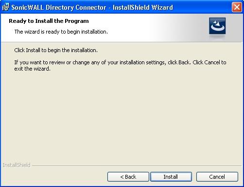 In the next screen, click Install to install Directory Connector.