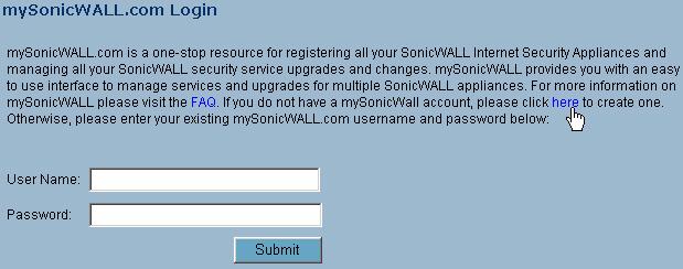 In the MySonicWall Account page, enter in your information in the Account Information, Personal Information and Preferences fields. All fields marked with an asterisk (*) are required fields.