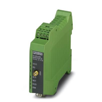 Extract from the online catalog PSI-GPRS/GSM-MODEM/RS232-QB Order No.: 2313106 Industrial GPRS/GSM modem for assembly on EN DIN rail. GSM and GPRS. 850 + 900 + 1800 + 1900 MHz.