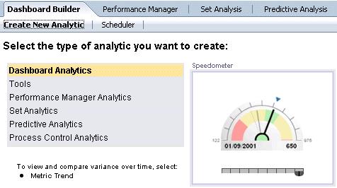 Creating Analytics 5 Lesson 9: Create a speedometer gauge with a prompt The page
