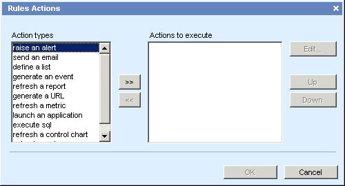Creating Rules and Alerts 6 Lesson 11: Create a rule 2. Under "Action types", select raise an alert. The "Alert definition" panel appears.