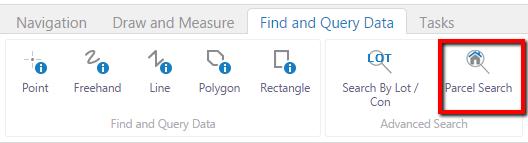 Page 10 Find Data A Parcels / Addresses I) You can search for addresses and roll numbers in the search bar at the top of the page, for best results keep it as simple as possible (i.e. limit the search to a 6-digit civic number or roll number).
