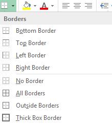 Border Style In previous section you learned how to print gridlines. Borders are customizable and may enhance the look of your spreadsheet 1. Select the entire spreadsheet, column, row, or cell 2.