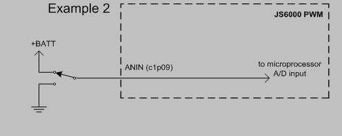Examples of ANIN Configuration for Digital Operation: The system has an external potentiometer connected to C1P09 as shown below. The configuration is set as shown in the C1P09 settings above.