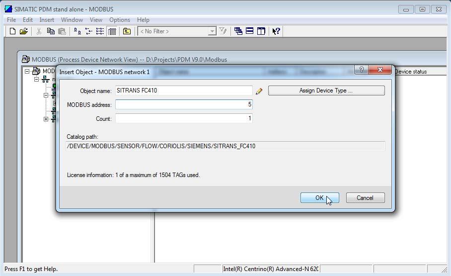 2.5 How to add a MODBUS device in SIMATIC Manager 2.5.3 Step 3 Assign a MODBUS address to the device Setup
