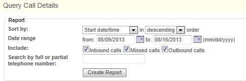 Call Logs Call Logs service allows for storing short term a number of entries for each user.