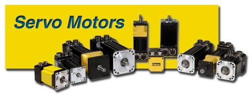 Catalog 8-4/USA Servo Motors SERVO MOTORS A Full Line Up of Powerful Servos to Meet the Demands of Your Application!