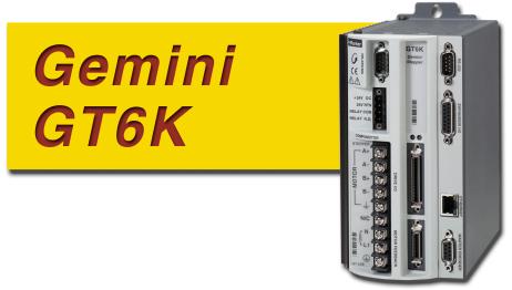 Catalog 8-4/USA GT6K Stepper Drives GEMINI The Gemini GT6K Digital Servo Drive with Full- Feature Controller Compumotor's new premier microstepping drive/controller, the Gemini GT6K is the most