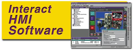 Catalog 8-4/USA Human-Machine Interface HMI & Machine Control Human-Machine Interface Software Interact s modular software design delivers a full range of HMI solutions for all of your plant floor