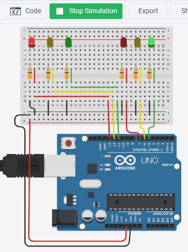 Select Arduino and complete the circuit DIGITAL INPUT AND