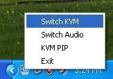 one. 3. Click Switch KVM to switch computer and audio simultaneously between PCs. 4.