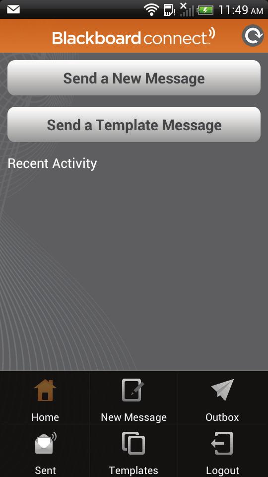 Sending a New Message You can create a new message in the Connect for Android app by