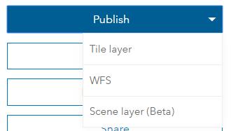 View and Visualization Layers Preparing a feature layer for use: - Visualization Layers - Same data, optimized for different visualizations - Publish as Tile Layer - Publish as 3D Scene