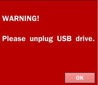 4. You could see the following warning message if you don t pull out the USB memory drive. NOTICE 1.