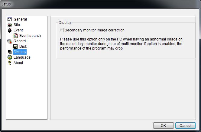 Setting Secondary Monitor Used