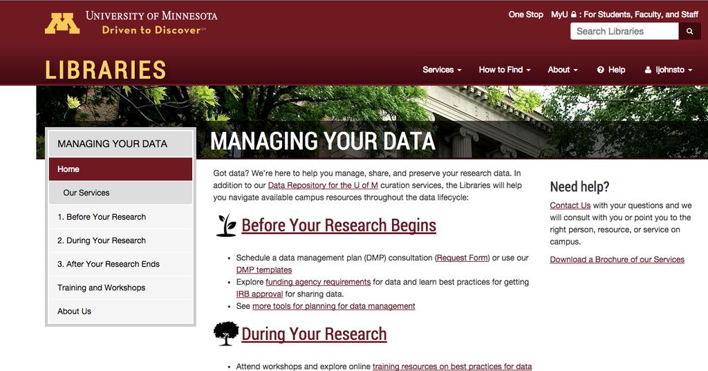 Library website pulls campus resources