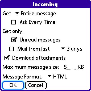 GETTING AND READING MESSAGES 3 Inbox icons in the VersaMail application 3 Select Incoming. 4 Select preferences: The icons to the left of a message in the Inbox tell you the message s status.