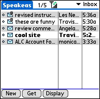 MANAGING YOUR MESSAGES 5 choose a one-line or a two-line view. The defaults are Sender, Date, and Subject. Font: Select the Font field.