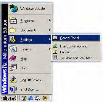 3.1 Windows ME / 98 Step 1: Click