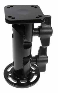 HEAVY DUTY PEDESTAL MOUNTS WITH WINGNUTS A versatile Heavy Duty Pedestal Mount with wingnuts which allow for easy adjustment The joints are super strong, thanks to the small interlocking