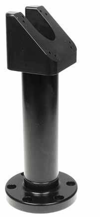 + top Swiveling top turns approximately 345, made of Acetal plastic Dual AMPS holes Product Top angle 215815 Swiveling Pedestal Mount 15 angled top 215816 Swiveling Pedestal Mount 30 angled