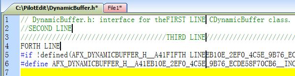 Example 3: A multiple-lines string pasted from clipboard will be inserted line-by-line into current file in column mode. 1.