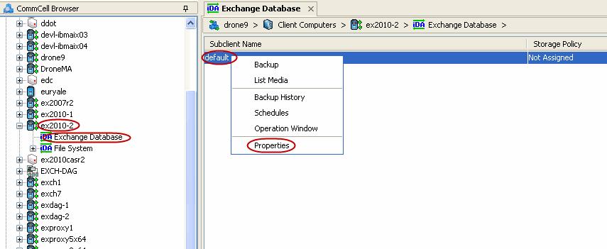 Verify or change the backup type that was selected during installation: Differential - Specifies that each non-full Exchange Database backup secures all data that has changed since the last full
