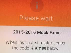 Exam instructions are also included in the notices. Once you have read all notices, click the blue Next button.. 5.