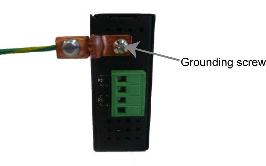 Connecting the IDS-108F to ground If your installation requires additional grounding follow this procedure. 1.