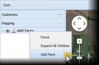 Creating a New Farm and Field: 1. Launch AgOS Mapping 2.