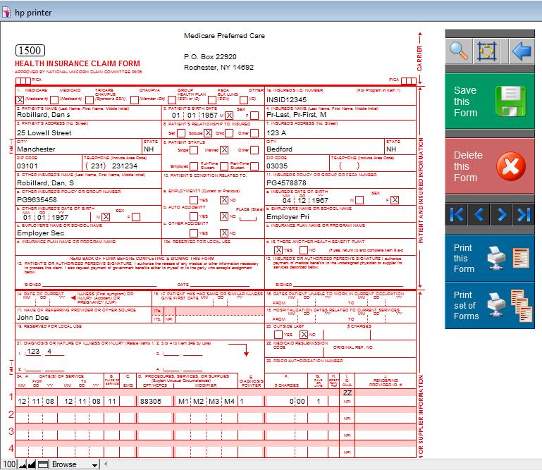 After previewing, you can choose to print, create a PDF file, or return to the previous screen.