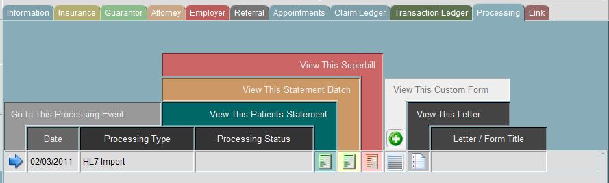 Transaction Ledger tab for a Patient Statement, apply Refunds and view Source Payments Instructions will follow after training.