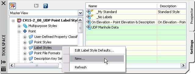 Point Label Styles with User-Defined Properties This section describes how to do the following: How to compose a point label style with User-defined Properties How to label points with user-defined