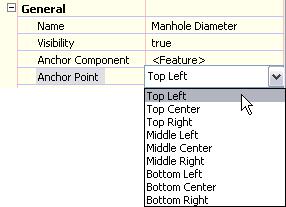 Figure 26 Text component Name property In the General category, modify the Anchor Component property to specify which component this new component will be anchored to, such as the point marker