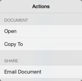Opening a File from an external application With SharePlus, you
